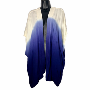 Roots Ombre Open Front 100% Viscose Kimono Stulr Cardigan